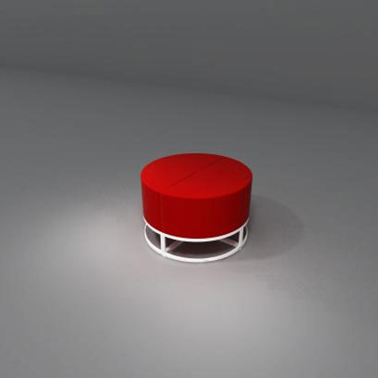 स्टोरेजसह अपहोल्स्टर्ड रेस्ट स्टूल